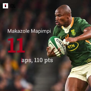 Springbok team to face the All Blacks at Mount Smart Stadium