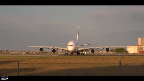 EMIRATES A380 Take Off