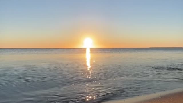 Sunset in Tropical Island with Pink Sands