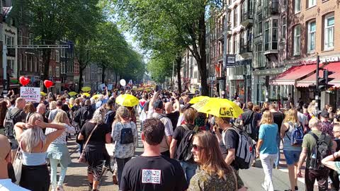 Massive demonstration Amsterdam