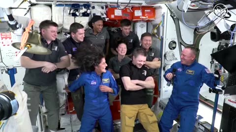 Astronauts welcome Starliner crew to the ISS