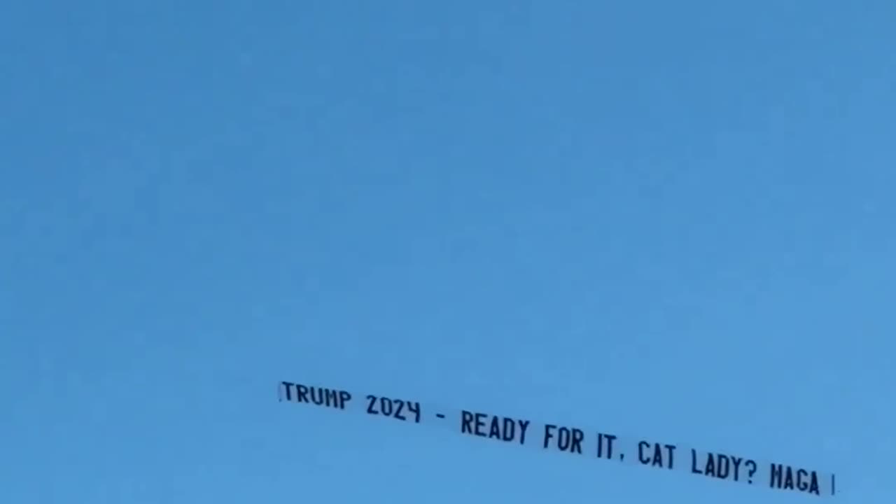 Massive 'Trump 2024' Banner Flies Over Taylor Swift Concert