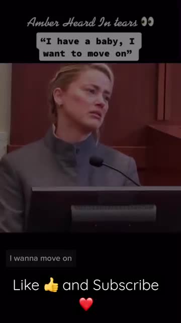 Amber Heard in Tears