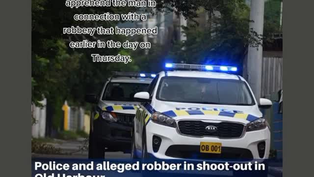 The police in St Catherine are searching for a man who allegedly opened fire on cops
