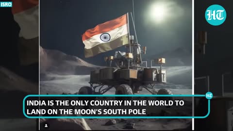 Chandrayan 3 india pragyan rolls down ramp does moonwalk in style