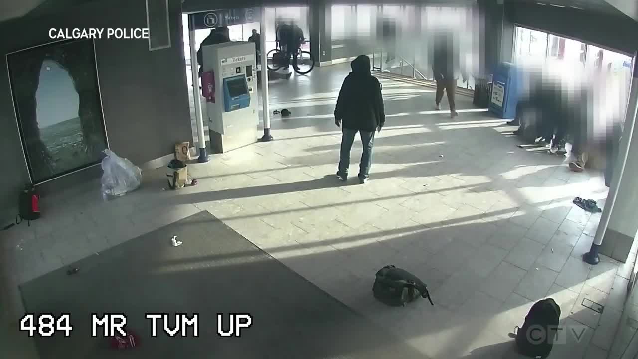 WARNING: Man set on fire twice in train station brawl