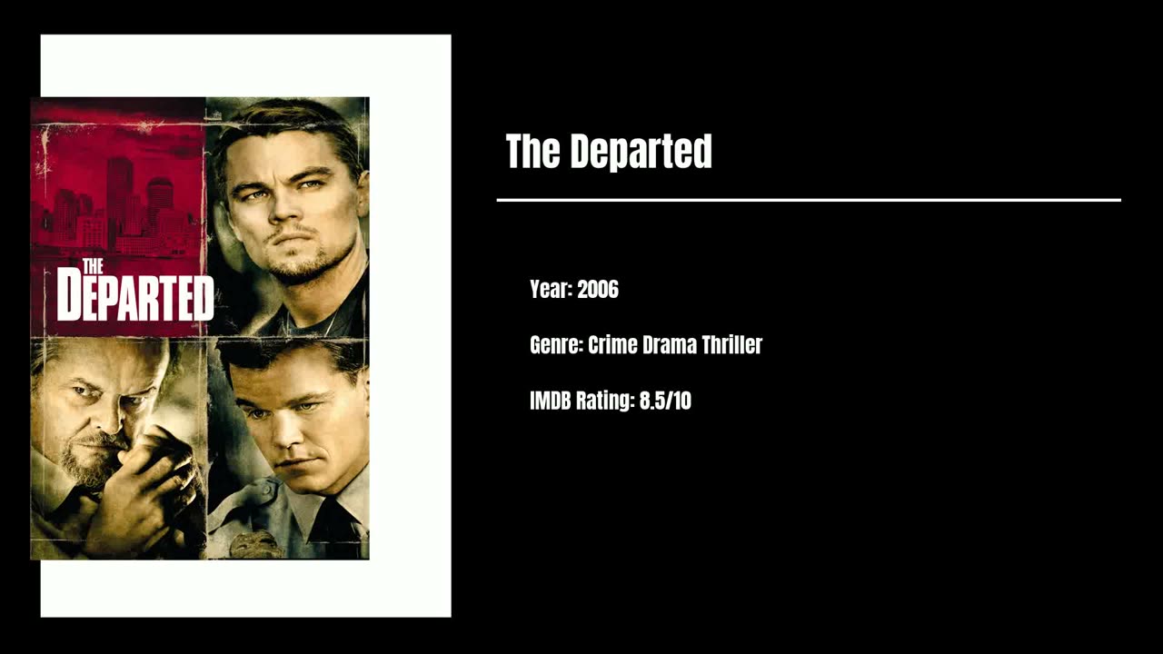 Best Movies To Watch #26 - The Departed