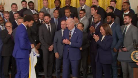 Warriors visit White House to celebrate 2022 NBA championship