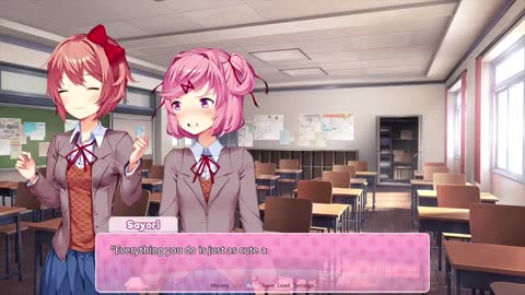 Doki Doki Literature Club - Sayori and Natsuki are cute together