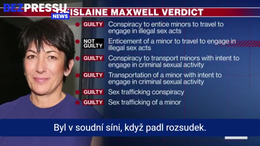 Rozsudek soudu 30/12/21 - Ghislaine Maxwell