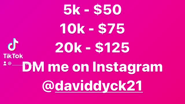TikTok followers