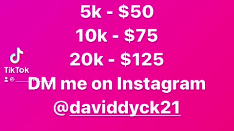 TikTok followers
