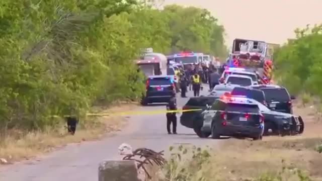 UPDATE: 40+ illegal immigrants found DEAD inside abandoned 18-wheeler in San Antonio, Texas.