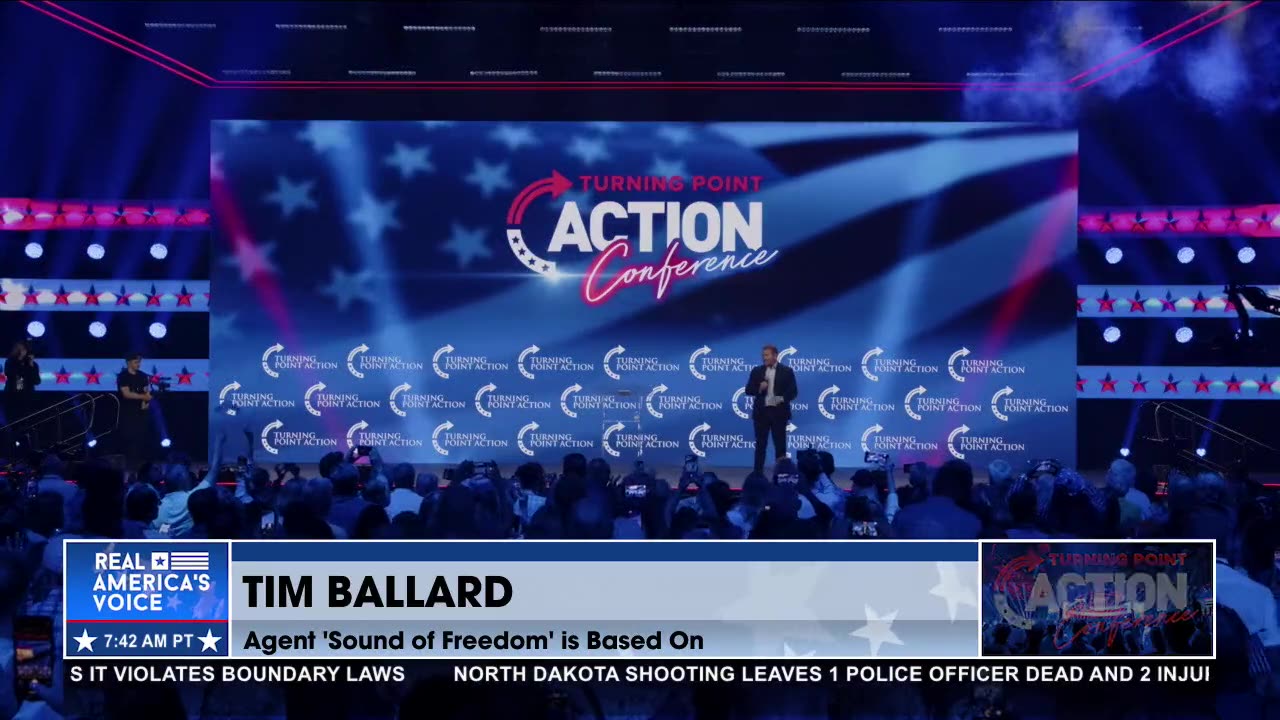 Tim Ballard Receives Standing Ovation at the Turning Point Action Conference!