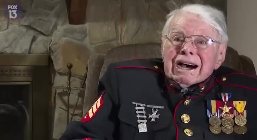 100 Year Old Veteran Breaks Down In Tears At What America Has Become