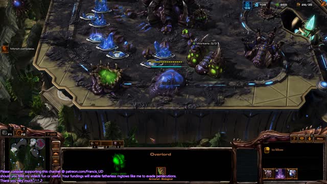 playing 1v1 starcraft2 again zerg v protoss won, zerg v zerg lost