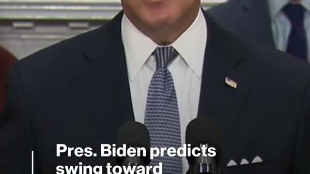 Pres. Biden predicts swing toward Democrats in closing days of