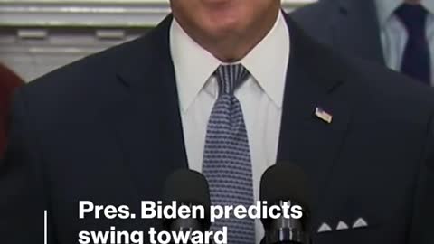 Pres. Biden predicts swing toward Democrats in closing days of