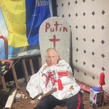 Germany has a store window with a doll of the president of Russia