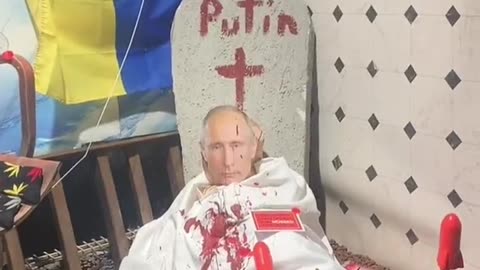 Germany has a store window with a doll of the president of Russia