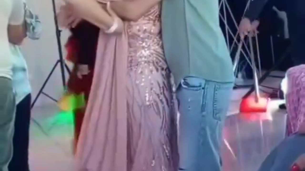 Family dancing enjoy this video