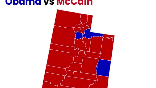 Utah's 20-Year County Level Presidential Election Shifts: Unpacking Trump's Impact in 20 Seconds