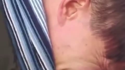 A father saying good bye to his family while he leaving to the war