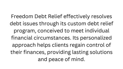 Freedom Debt Relief