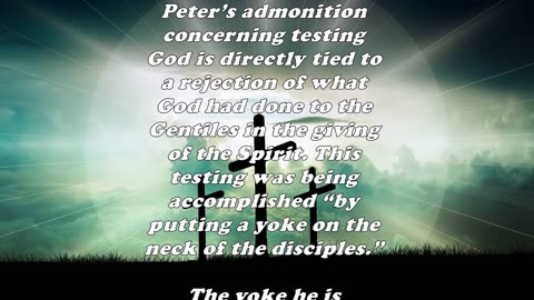 The Book of Acts 15:10 - Daily Bible Verse Commentary