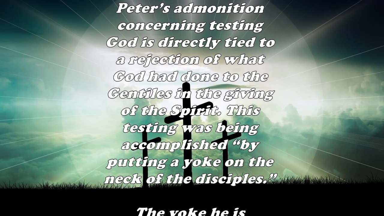 The Book of Acts 15:10 - Daily Bible Verse Commentary