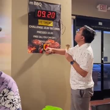 Challenge 10.00 seconds! Pressed 10.00 Win Free (All You Can Eat)