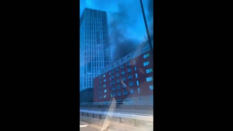 Large blaze in east London at a business centre in Bow, Tower Hamlets