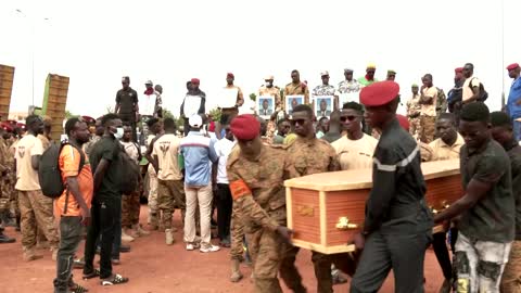 Funeral held for Burkina Faso soldiers killed in pre-coup ambush