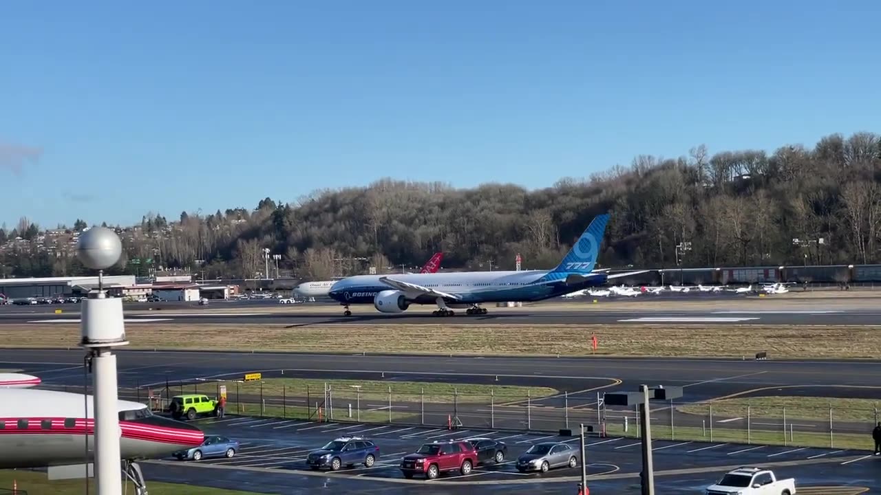 WH002 departure from Boeing Field