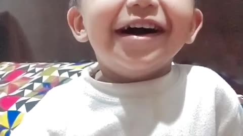 Laughing baby