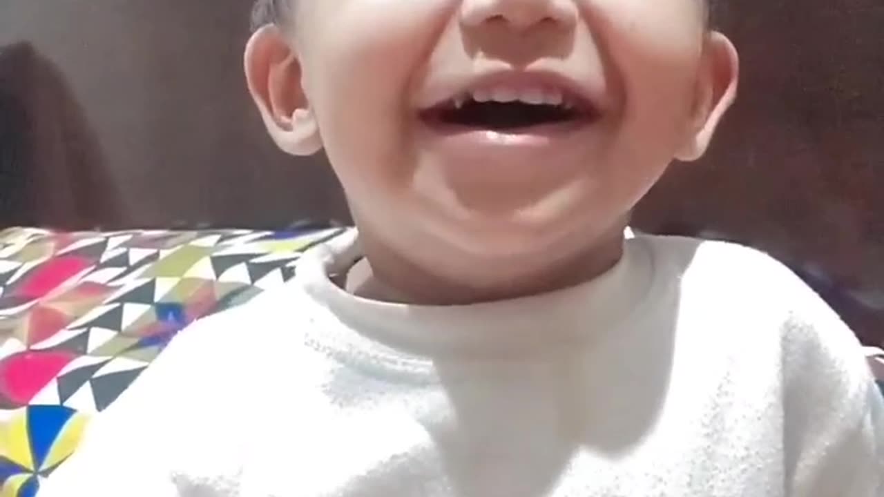 Laughing baby