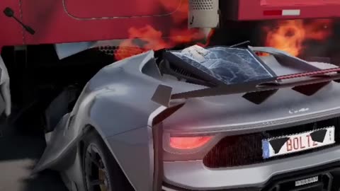 150mph Super car crashes into truck!