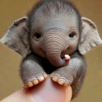 Have you ever seen such a small baby elephant?