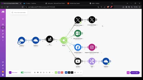 Upload Automatically to Tiktok, YT, IG and other social media platforms (FREE) Make.com