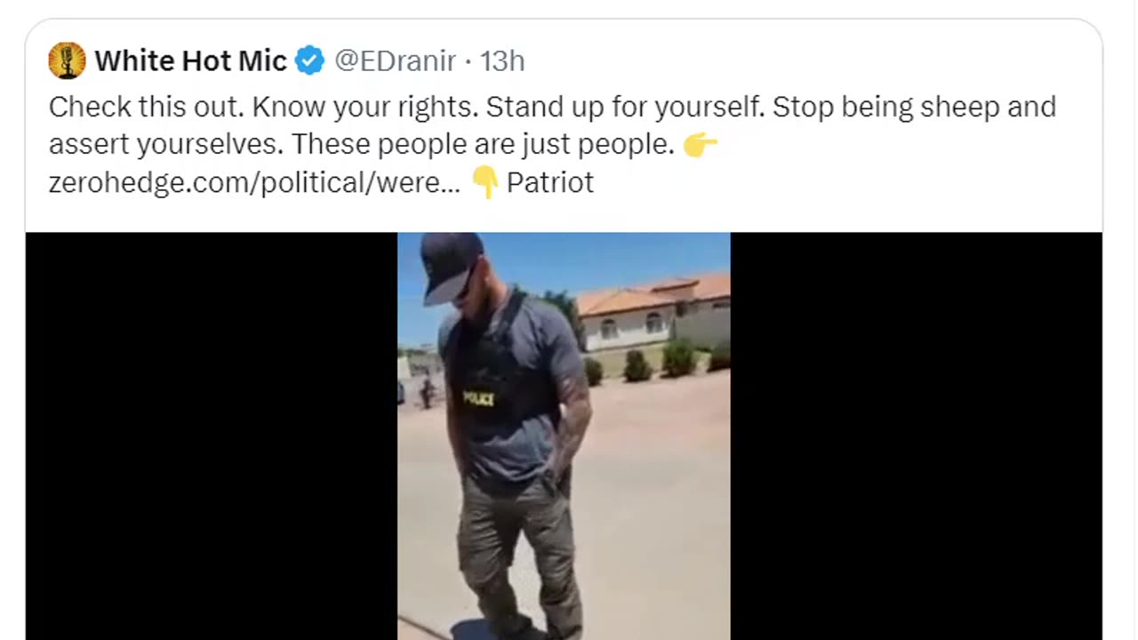 ATF showing up at peopled houses.