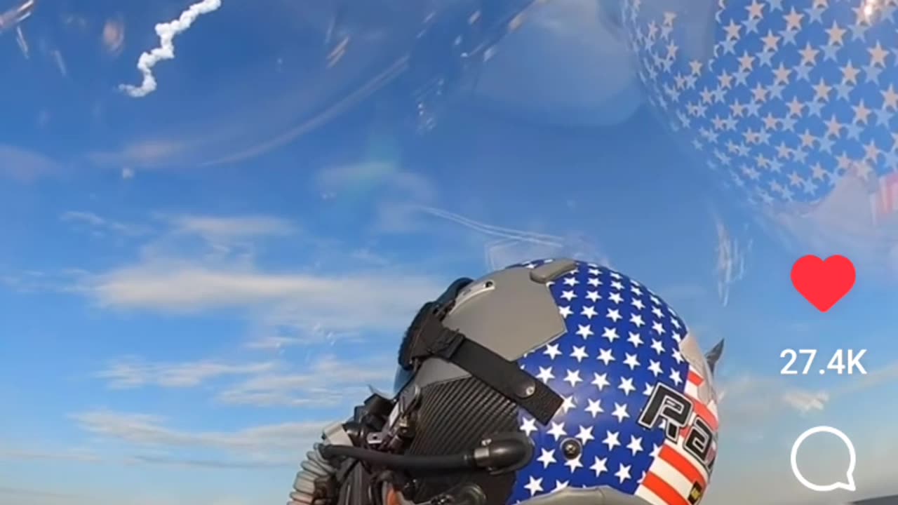 F- 22 View Of Space X Launch