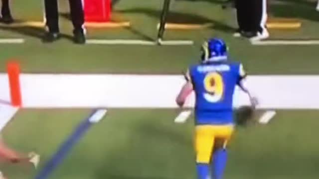 Matt Stafford rushing touchdown after 15 plays at the 1 yard line