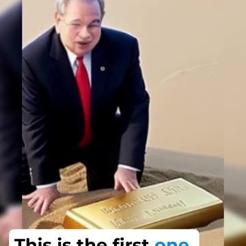 Senator Bob Menendez New Jersey Senator riding the Sphinx of Gold Bars | Parody.
