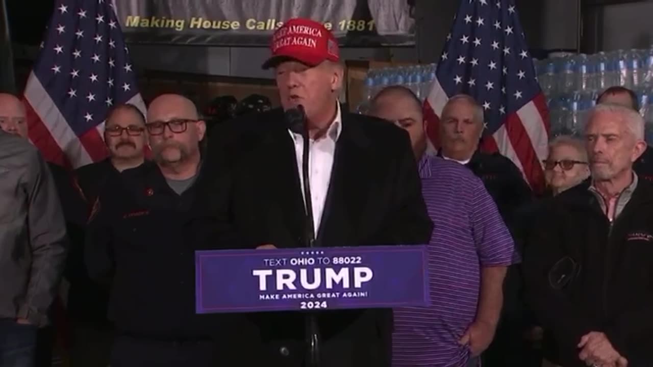 Trump speaking in East Palestine