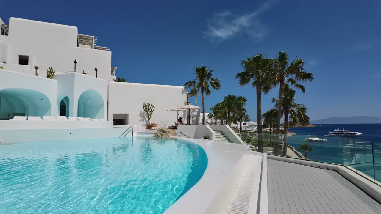 Mykonos Blu Grecotel - The Most Stunning Hotel in Mykonos(full tour in 4K)