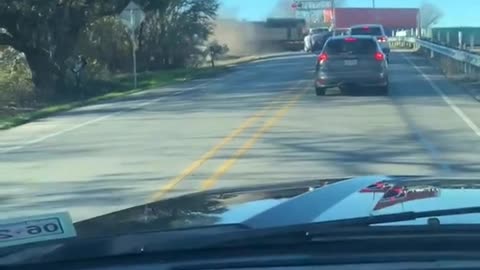 Horror train crash at #Texas crossing as cargo train barrels through semi-truck blocking tracks.