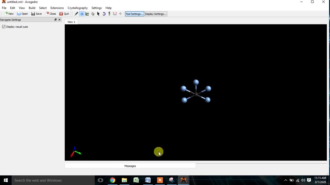 The Basics of Modelling and Optimization of Chemical Bonding & Crystal struct. using Avogadro softw.