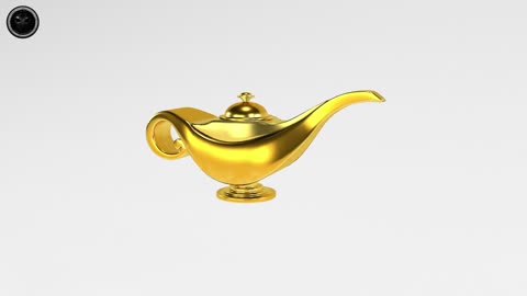 Aladdin Lamp v1 001 3D Model Showcase