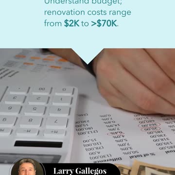 Save 30% for Unexpected Renovation Costs