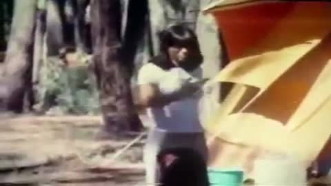 Semana de Turismo (Semana Santa) en el camping del Fuerte Santa Teresa, Rocha, Uruguay (1979)